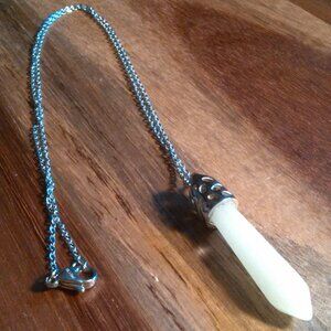 Glow in the Dark Stainless Steel Pendant Necklace